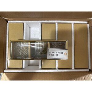 3pk Clear Glass Votive Candle Holders - Bullseye Playground- New X 5 15unit